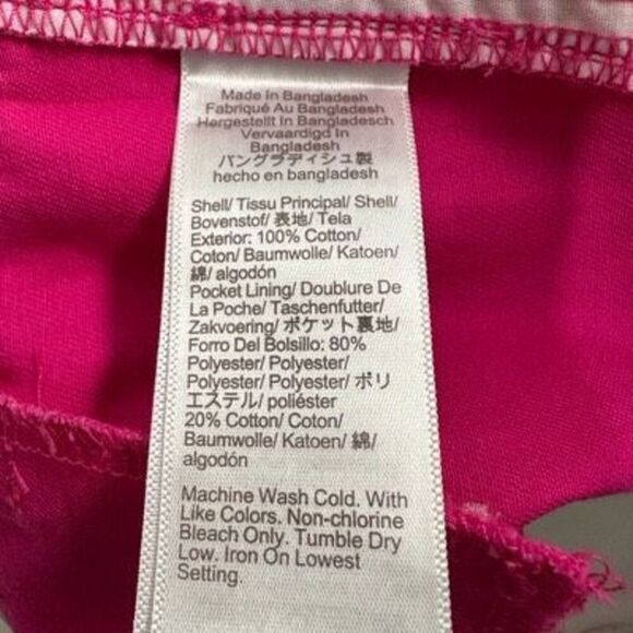 J Crew women’s hot pink 3-1/2” short pocket size 6 NWT #36-1833 - Picture 4 of 5